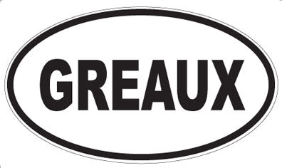 GREAUX - Oval Magnet