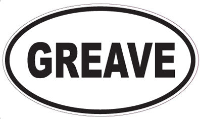 GREAVE - Oval Sticker