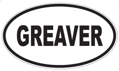 GREAVER - Oval Magnet