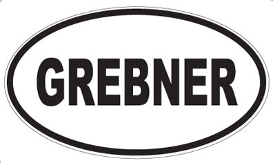 GREBNER - Oval Magnet