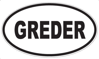 GREDER - Oval Magnet