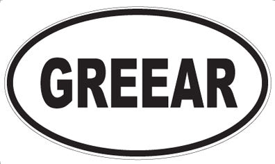 GREEAR - Oval Magnet