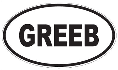 GREEB - Oval Magnet