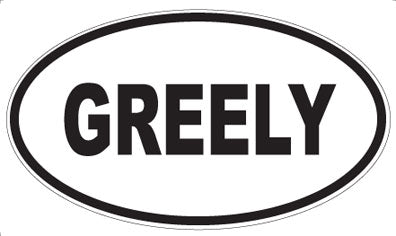 GREELY - Oval Magnet