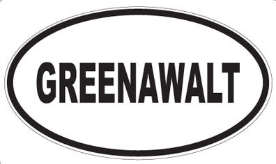 GREENAWALT - Oval Magnet