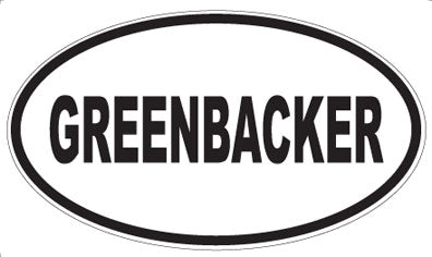 GREENBACKER - Oval Magnet