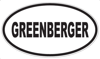 GREENBERGER - Oval Magnet
