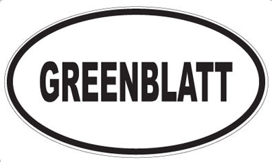 GREENBLATT - Oval Magnet
