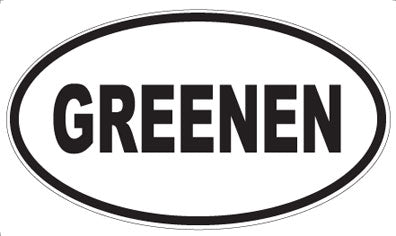 GREENEN - Oval Magnet