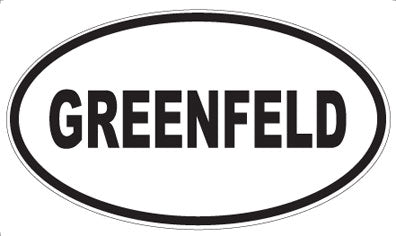 GREENFELD - Oval Magnet