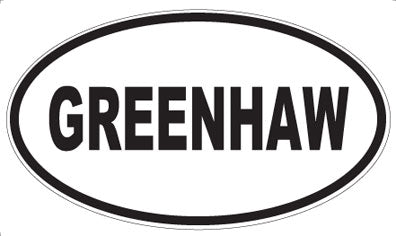 GREENHAW - Oval Magnet