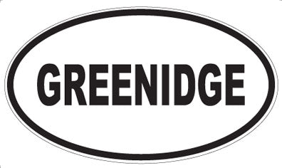 GREENIDGE - Oval Magnet