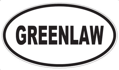 GREENLAW - Oval Magnet