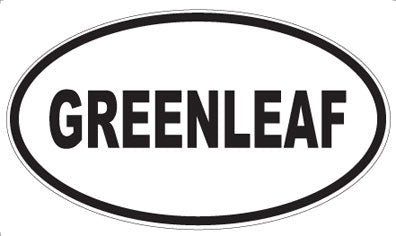 GREENLEAF - Oval Magnet