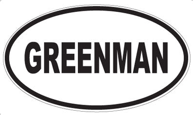 GREENMAN - Oval Magnet