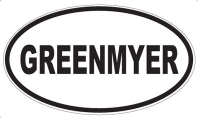 GREENMYER - Oval Magnet