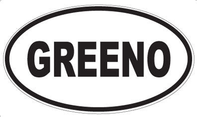 GREENO - Oval Magnet