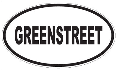 GREENSTREET - Oval Magnet