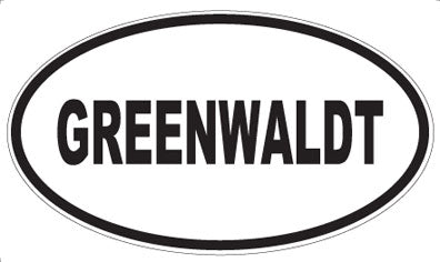 GREENWALDT - Oval Magnet