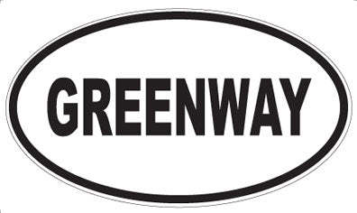 GREENWAY - Oval Magnet