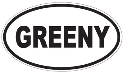 GREENY - Oval Sticker