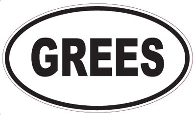 GREES - Oval Sticker