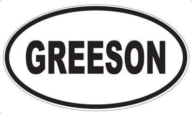GREESON - Oval Magnet