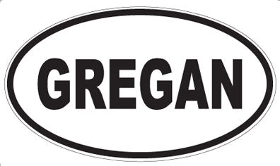 GREGAN - Oval Magnet