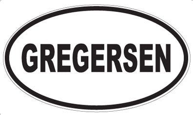 GREGERSEN - Oval Magnet
