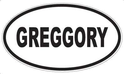 GREGGORY - Oval Magnet
