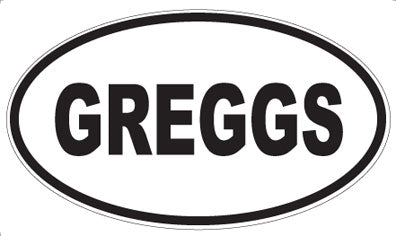 GREGGS - Oval Magnet
