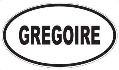 GREGOIRE - Oval Magnet