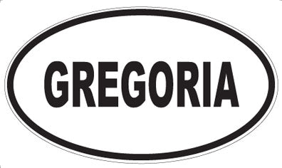 GREGORIA - Oval Magnet