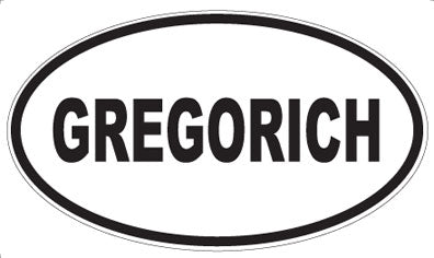 GREGORICH - Oval Magnet