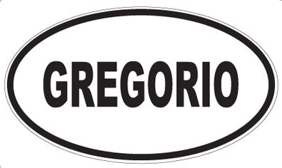 GREGORIO - Oval Magnet