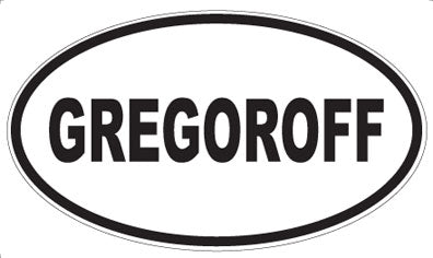 GREGOROFF - Oval Magnet