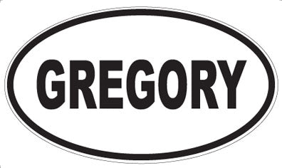GREGORY - Oval Magnet
