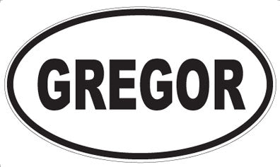 GREGOR - Oval Magnet