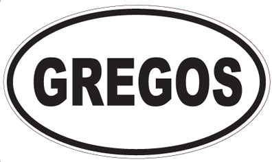 GREGOS - Oval Sticker