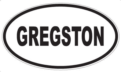 GREGSTON - Oval Magnet