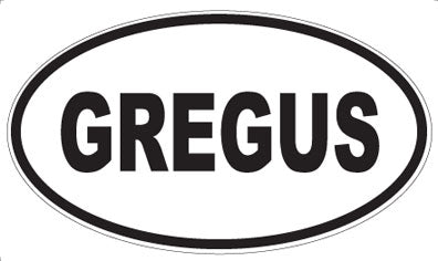 GREGUS - Oval Magnet