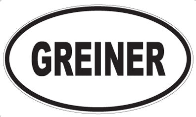 GREINER - Oval Magnet