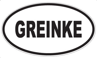 GREINKE - Oval Magnet
