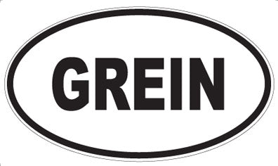 GREIN - Oval Magnet