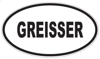 GREISSER - Oval Magnet