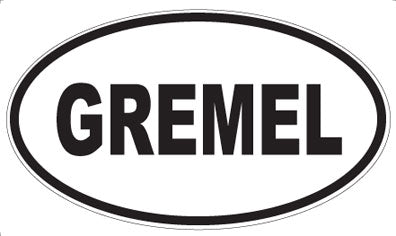GREMEL - Oval Magnet