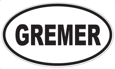 GREMER - Oval Magnet
