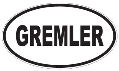 GREMLER - Oval Magnet