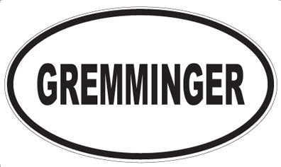 GREMMINGER - Oval Magnet