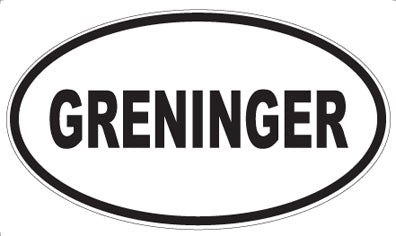 GRENINGER - Oval Magnet